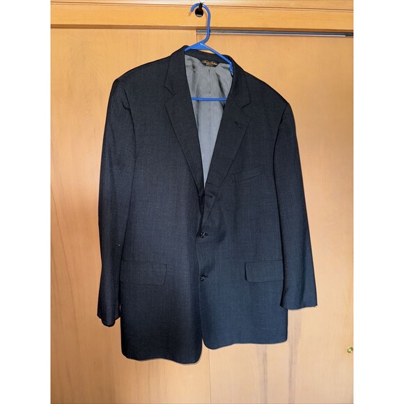 Brooks Brother’s Suit Jacket Mens 38 Navy Blue Blazer 3 Button Made in USA - Picture 1 of 10